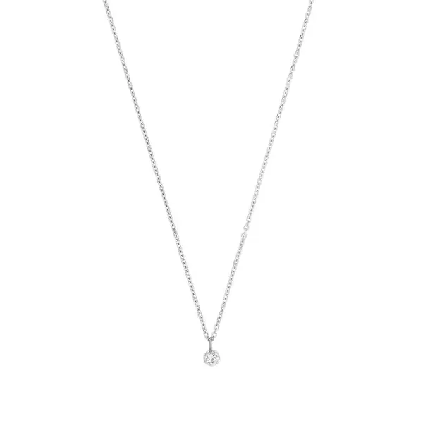 Leaf Jewelry Halskette Pure Diamant, 18 K Weißgold Bis zu 65% Rabatt