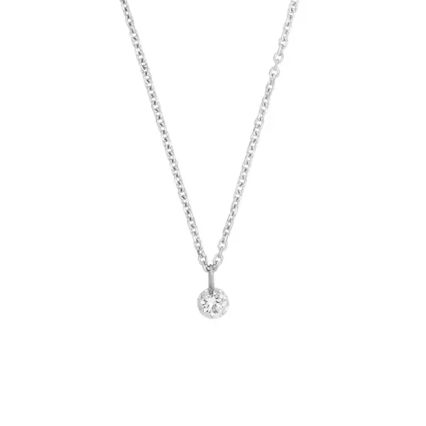 Leaf Jewelry Halskette Pure Diamant, 18 K Weißgold Bis zu 65% Rabatt