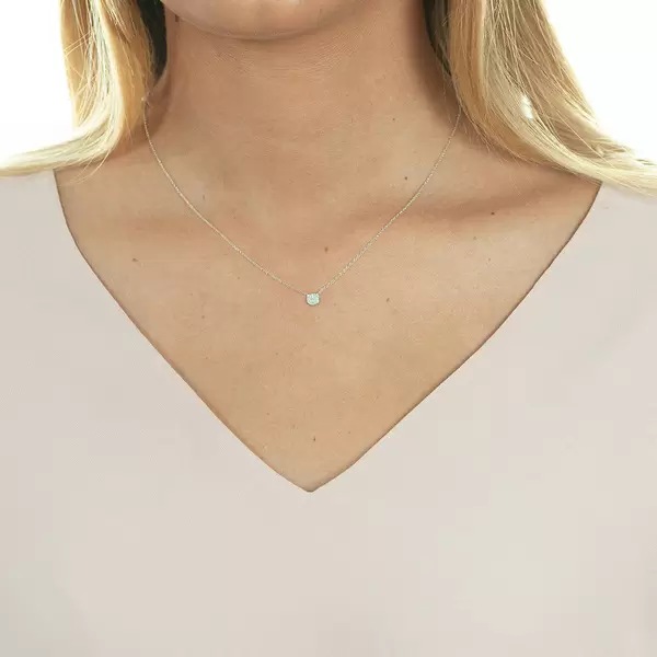 Leaf Jewelry Halskette Pavé mit Diamanten, 18 K Weissgold Speichern exportieren