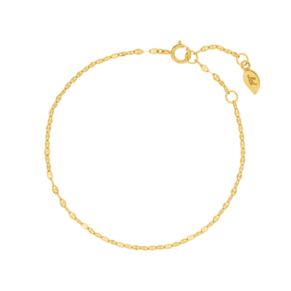 Leaf Jewelry Armkette Shiny Twist, 14K Gelbgold 50% Rabatt für begrenzte Zeit