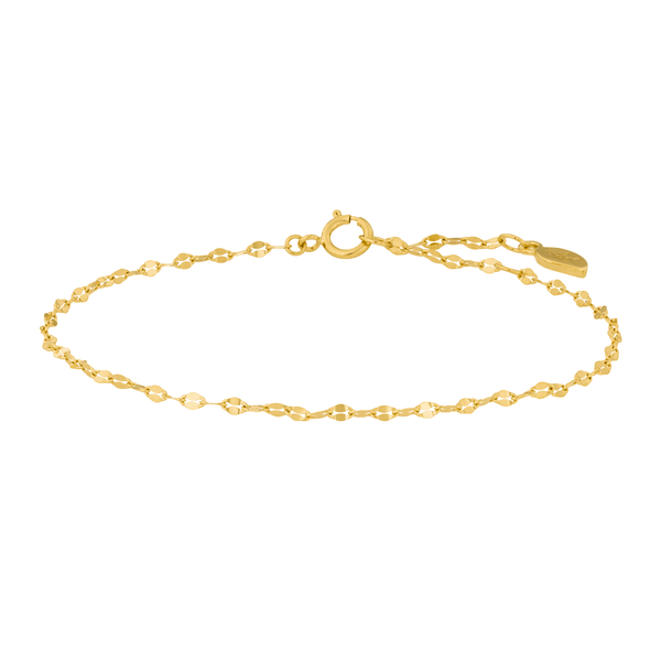 Leaf Jewelry Armkette Shiny Twist, 14K Gelbgold 50% Rabatt für begrenzte Zeit