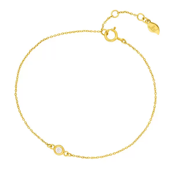 Leaf Jewelry Armkette "my first diamond", 14 K Gelbgold Angebote