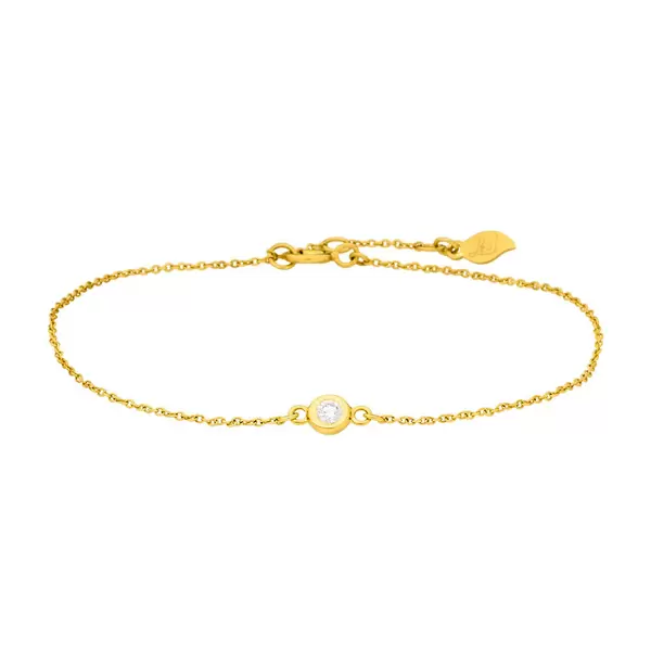 Leaf Jewelry Armkette "my first diamond", 14 K Gelbgold Angebote