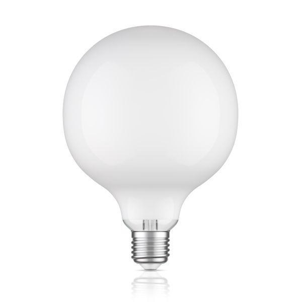 E27 LED Leuchtmittel, G125, warmweiß (2700 K), 4 W, 550lm, Milchglas extra matt