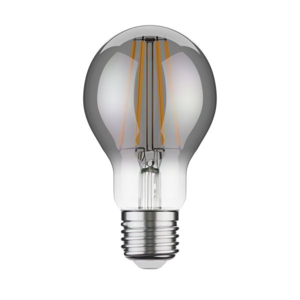 E27 LED Leuchtmittel, A60, extra warmweiß (1800 K), 7,5 W, 370lm, Rauchglas Discount Store für neue Produkte