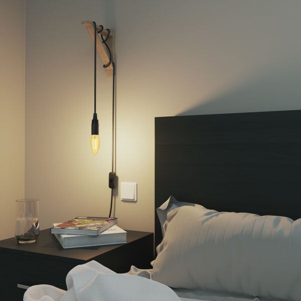 E14 LED Leuchtmittel, Kerze, extra warmweiß (2500 K), 4,1 W, 458lm, goldfarben Hotsell