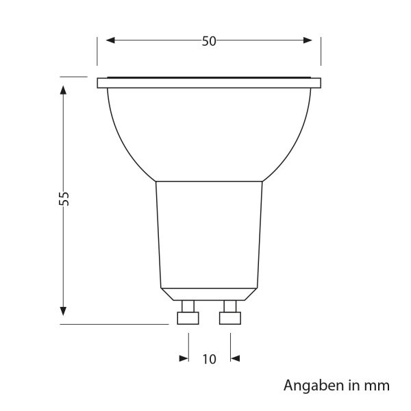 GU10 LED Leuchtmittel, PAR16, warmweiß (2800 K), 7,6 W, 1 103 lm, 33° Reflektorspiegel (silber) EEK C Schlussverkauf