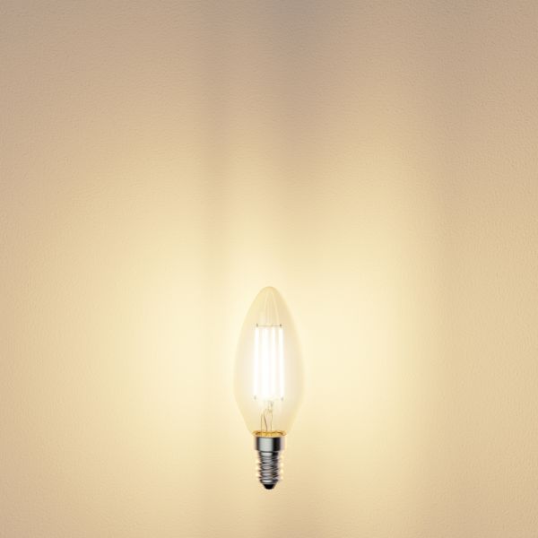 E14 LED Leuchtmittel, Kerze, warmweiß (2700 K), 3,7 W, 452lm Fabrikpreis