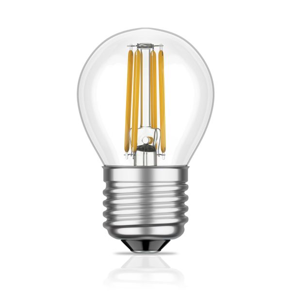 E27 LED Leuchtmittel, G45, warmweiß (2700 K), 3,9 W, 518lm