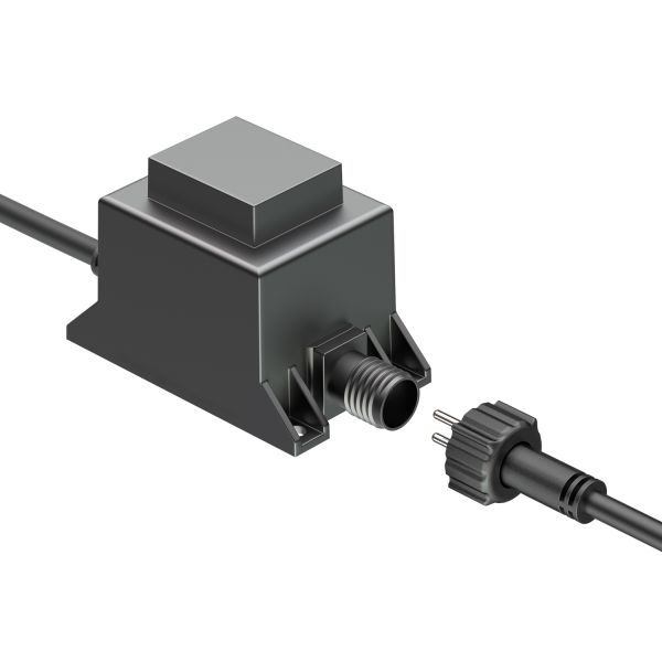 20W LED Trafo-Netzteil/Transformator für Stecksystem NEMO, Stecker, 12V AC, schwarz, IP65 Online Shopping