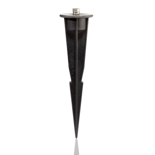 Garten-Erdspieß, für Gartenleuchten, schwarz, 17cm, 45mm Ø