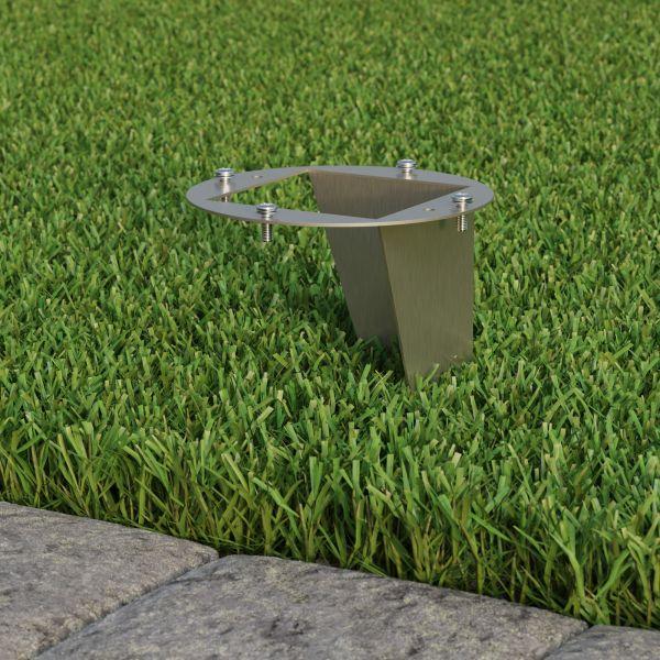 Garten-Erdspieß, für Gartensäulen, edelstahl, 40cm, 11 x 11cm Preisnachlass