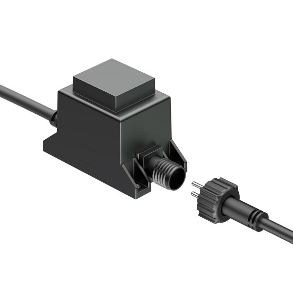 10W LED Trafo-Netzteil/Transformator für Stecksystem NEMO, Stecker, 12V AC, schwarz, IP65 Saisonschlussverkauf