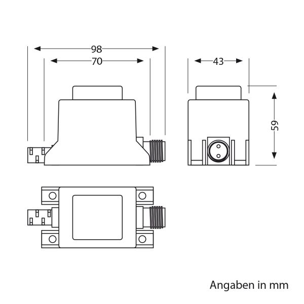 10W LED Trafo-Netzteil/Transformator für Stecksystem NEMO, Stecker, 12V AC, schwarz, IP65 Saisonschlussverkauf