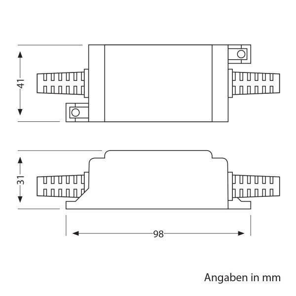 12W LED Netzteil für Stecksystem DOP, Stecker, 12V DC, schwarz, IP67 Osterangebot