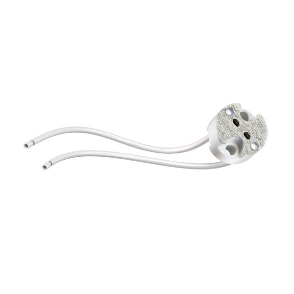GU5.3/G4 Fassung, Keramik, weiß, 12V AC, max. 25W Online Outlet