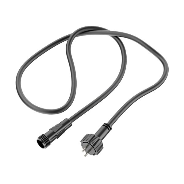 Verlängerungskabel für Stecksystem NEMO (IP44), 1m, schwarz