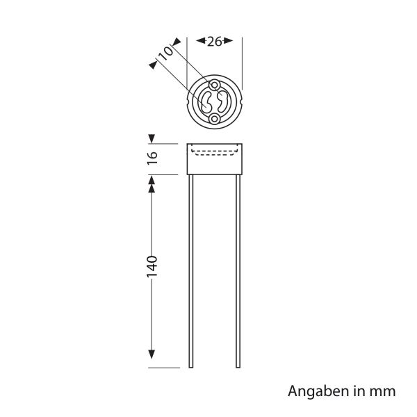 GU10 Fassung, Keramik, weiß, 230V AC, max. 25W Saisonale Angebote
