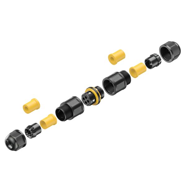 Kabelverbinder für außen, IP68, Muffe für 5 - 12mm Kabel-Durchmesser Kauf eins, bekomm eins gratis