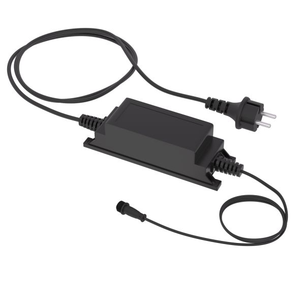 30W LED Netzteil für Stecksystem DOP, Stecker, 12V DC, schwarz, IP65