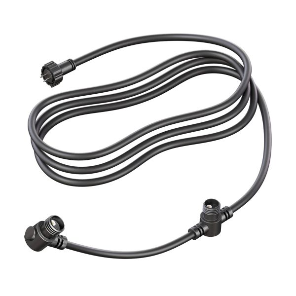 2-fach Verteiler für Stecksystem NEMO (IP44), 3,1m, schwarz