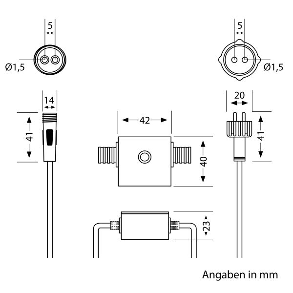 Dämmerungssensor für außen, IP44 Stecksystem NEMO, schwarz, Helligkeitssensor, Tag-Nacht-Schalter Discount Store für neue Produkte