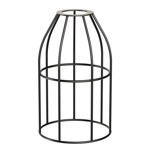 Käfig-Lampenschirm, schwarz, 122mm Ø