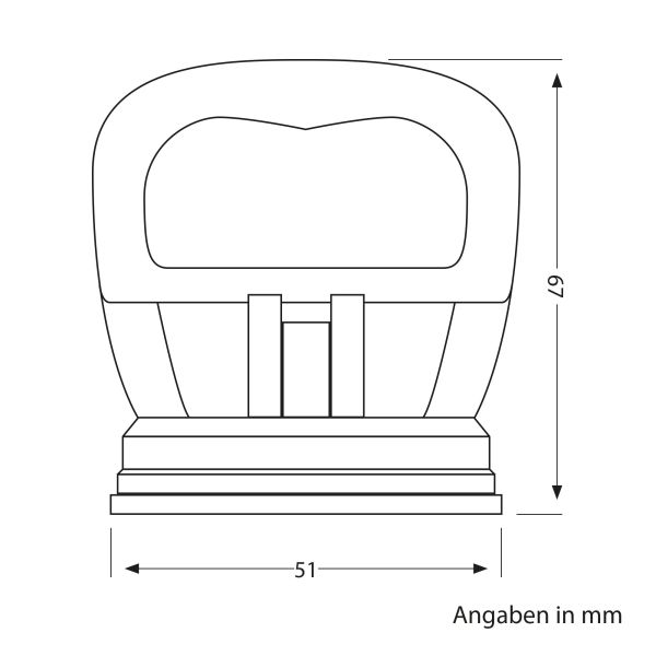 Saugheber / Glassauger, mini, 51mm Ø Kauf eins, bekomm eins gratis