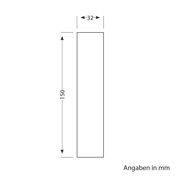 Distanzstück, für Garten-Erdspießleuchten, schwarz, 15cm, 32mm Ø Letzte 2 Tage