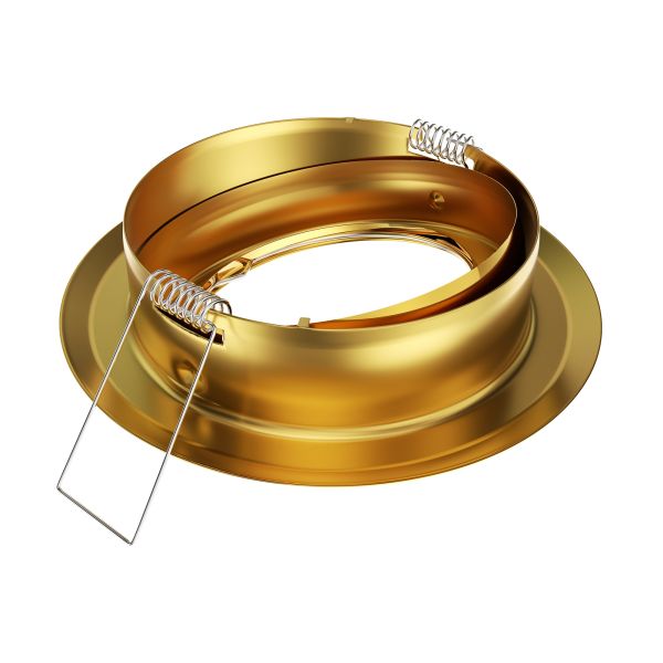Deckeneinbaurahmen FABI, rund, schwenkbar, gold glänzend Bis zu 50% Rabatt