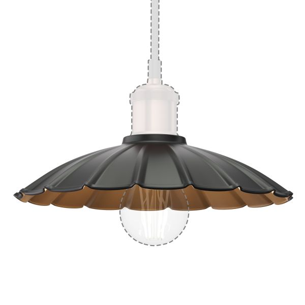Lampenschirm, schwarz, 245mm Ø Bis zu 55% Rabatt