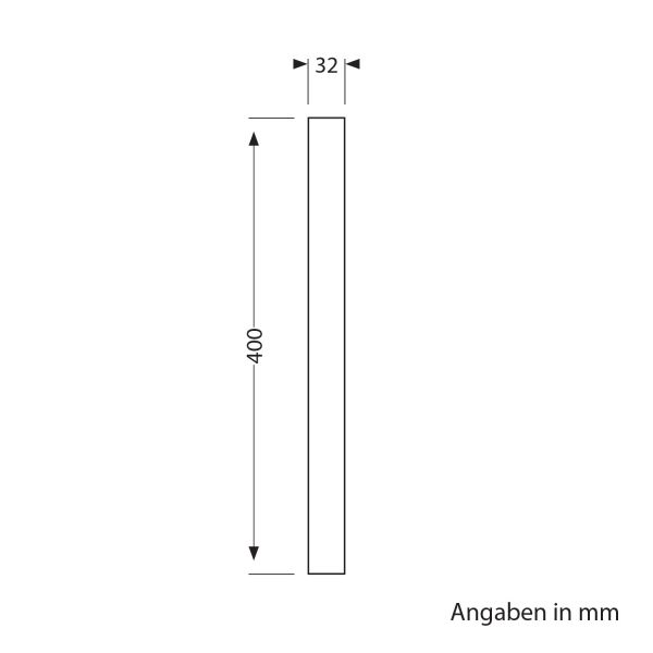 Distanzstück, für Garten-Erdspießleuchten, schwarz, 40cm, 32mm Ø Nur noch ein Tag übrig