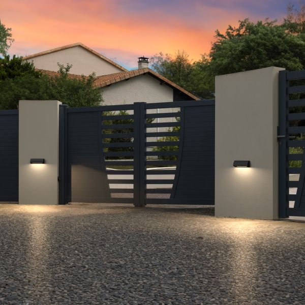 LED Wandleuchte / Treppenlicht SEGIN für außen, IP54, flach, Downlight, eckig, 6,2 W, 566lm (Farbe, Lichtfarbe wählbar) Blitzverkäufe