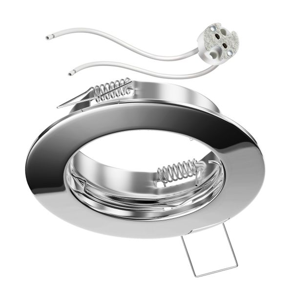 Decken-Einbaurahmen FERE Einbaurahmen (LED/Halogen/MR16/50mm) inkl. GU5.3 Fassung (Farbe wählbar)