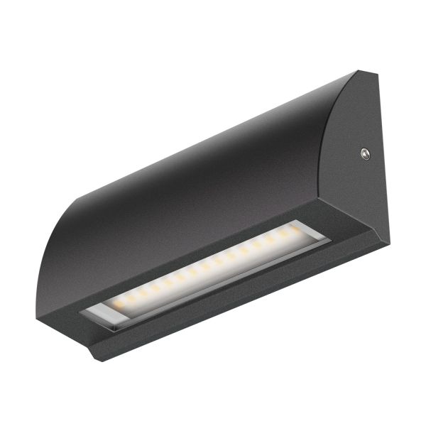 LED Wand-Leuchte Segin für innen und außen (Farbe, Lichtfarbe wählbar)