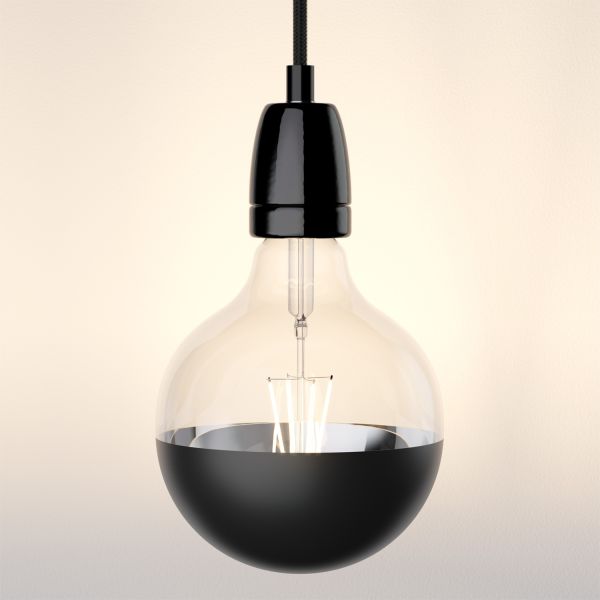 3m Textilkabel LEHA II mit Stecker, Schalter, 3m, Globe Leuchtmittel (Farbe, Leuchtmittel wählbar) Jubiläumsangebot
