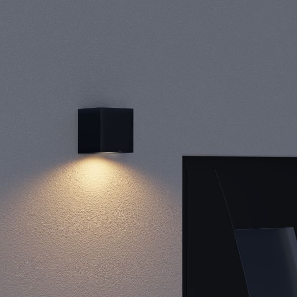 Wandleuchte ALSE für außen, Aluminium, IP54, einflammig, eckig, GU10 Downlight (Farbe, Leuchtmittel wählbar) Top Angebot
