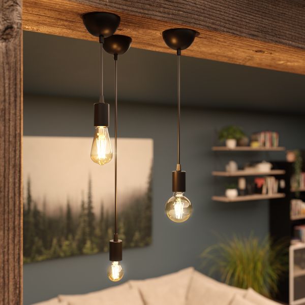 Pendelleuchte / Hängelampe DORI, 1x E27 max. 60W (Farbe, Leuchtmittel wählbar) Online Outlet