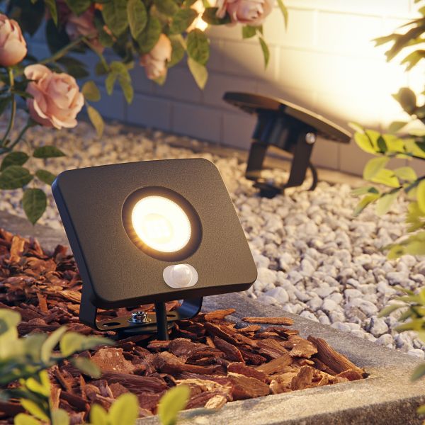 LED Gartenstrahler WEGA für außen, IP44, Bewegungsmelder, Stecker, 11,7 W, Bewegungsmelder (Lichtfarbe, Farbe wählbar) Tiefpreis