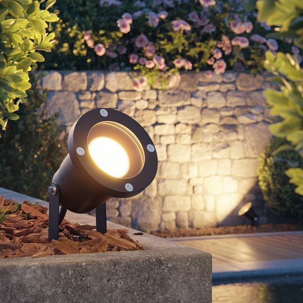 LED Gartenstrahler DUK mit Erdspieß für außen Aluminium (Farbe, Leuchtmittel wählbar) Super Sparpreis