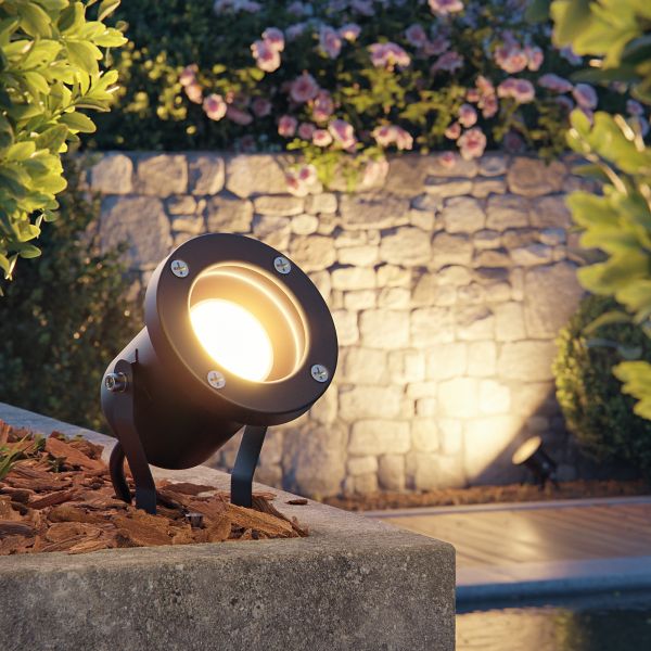 LED Gartenstrahler MIBU für außen, Edelstahl (Farbe, Leuchtmittel wählbar) Sonderangebot der Fabrik