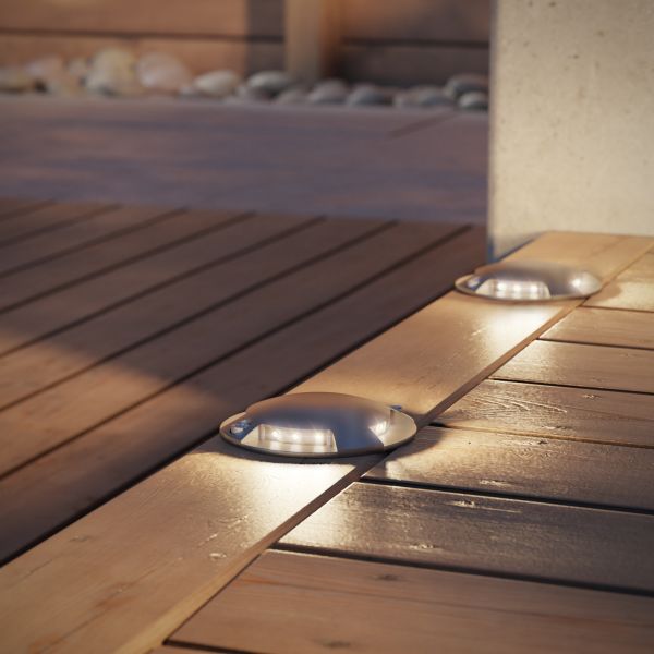 LED Boden-Aufbau-Leuchte Bunda 4-Beam, befahrbar (Farbe, Lichtfarbe, Set Vorschaltgerät wählbar) Nur noch ein Tag übrig