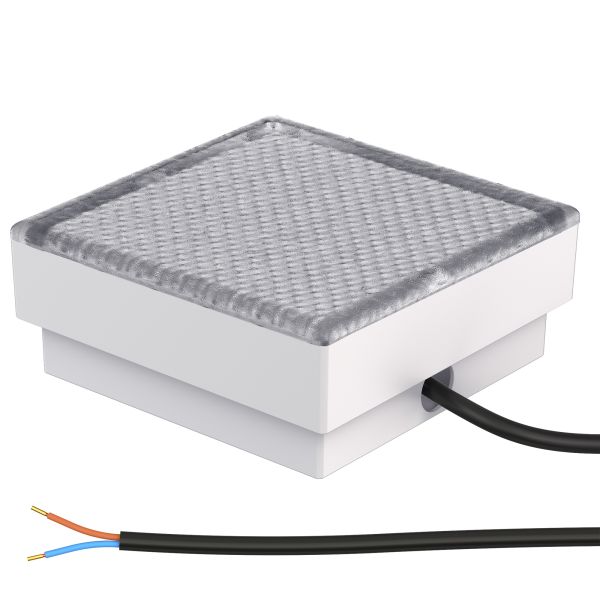 LED Pflasterstein Bodeneinbauleuchte CUS für außen, IP67, eckig, 15 x 15cm, (Lichtfarbe, Set wählbar)