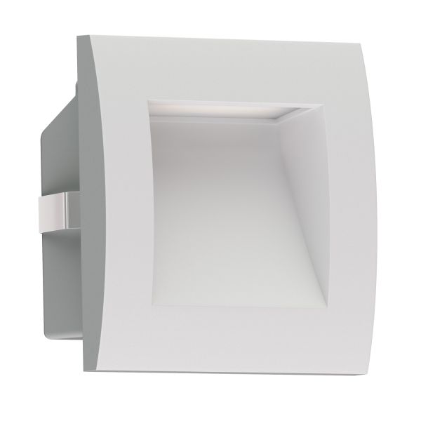 LED Wandeinbauleuchte ZIBAL, Downlight für außen, IP65, 90 x 90mm (Farbe, Lichtfarbe wählbar)