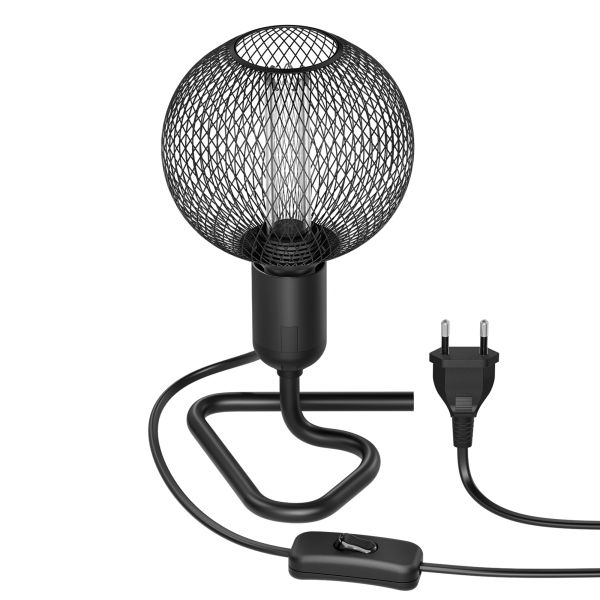 Tischlampe TRIN Lampen-Fassung Triangle Dreieck-Fuß, inkl. E27 LED, G120, extra warmweiß, 4W, 220lm im Angebot
