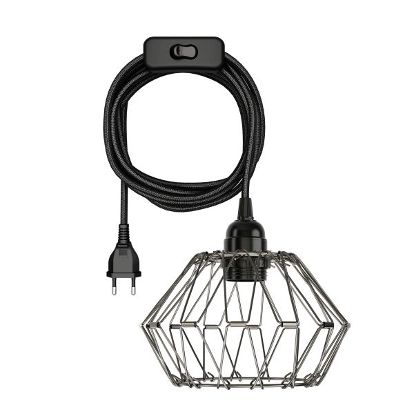 Käfigleuchte faltbar, LEKA, Stecker, Schalter, 3m (Farbe wählbar)