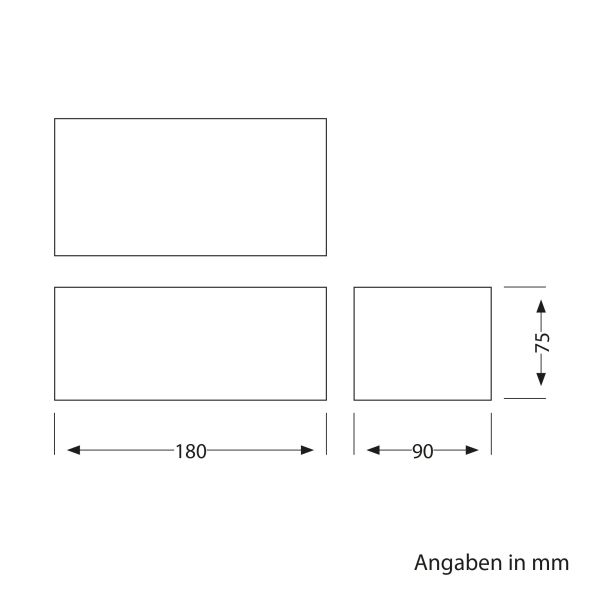 Wandsteckdose WAST für außen, IP44, 2-fach, anthrazit, inkl. LED Downlight, 430lm, warmweiß Heißer Verkauf