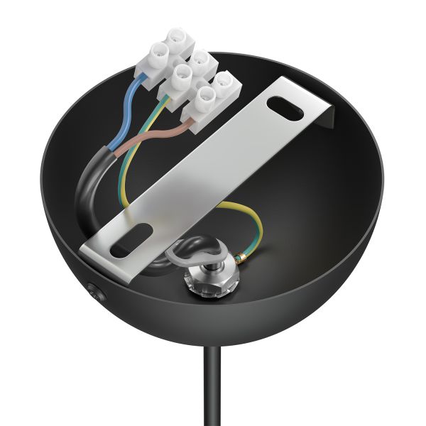 Pendelleuchte / Hängelampe DORI, schwarz matt, inkl. E27 LED, G120, extra warmweiß, 4W, 220lm Kostenlose Rückgabe