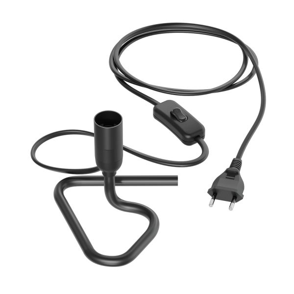 Tischlampe TRIN schwarz mit Stecker und Schalter, inkl. Smart Home RGBW E14 LED Lampe, 4,925W, 572lm Bis zu 50% Rabatt