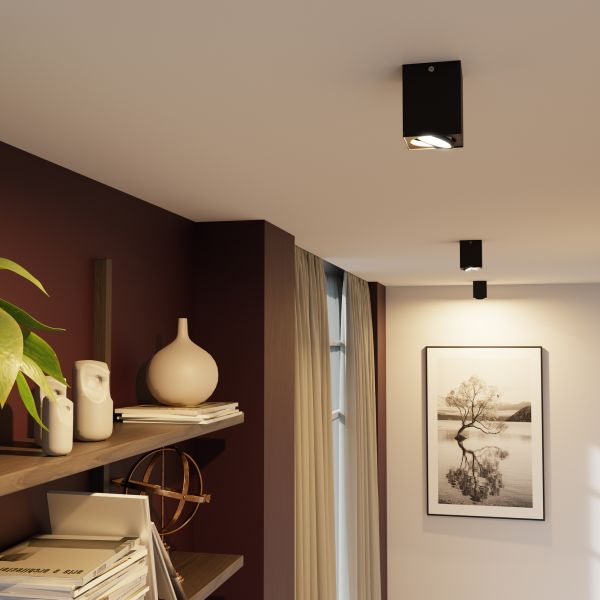 Deckenleuchte DEJO, 8 x 8cm + GU10 Smart Home RGBW LED 473lm (Farbe wählbar) Riesige Rabatte